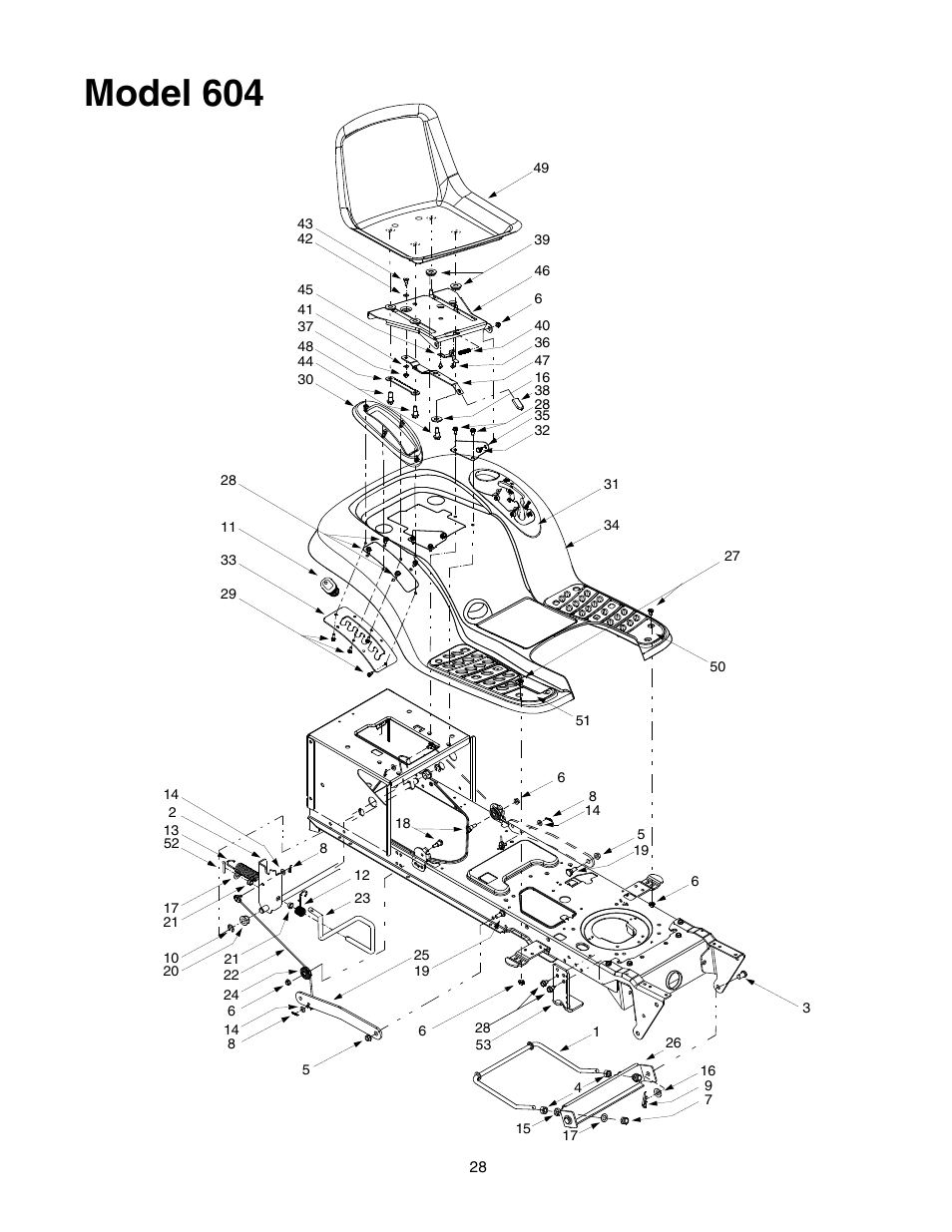 Model 604 | Yard-Man 604 User Manual | Page 28 / 44