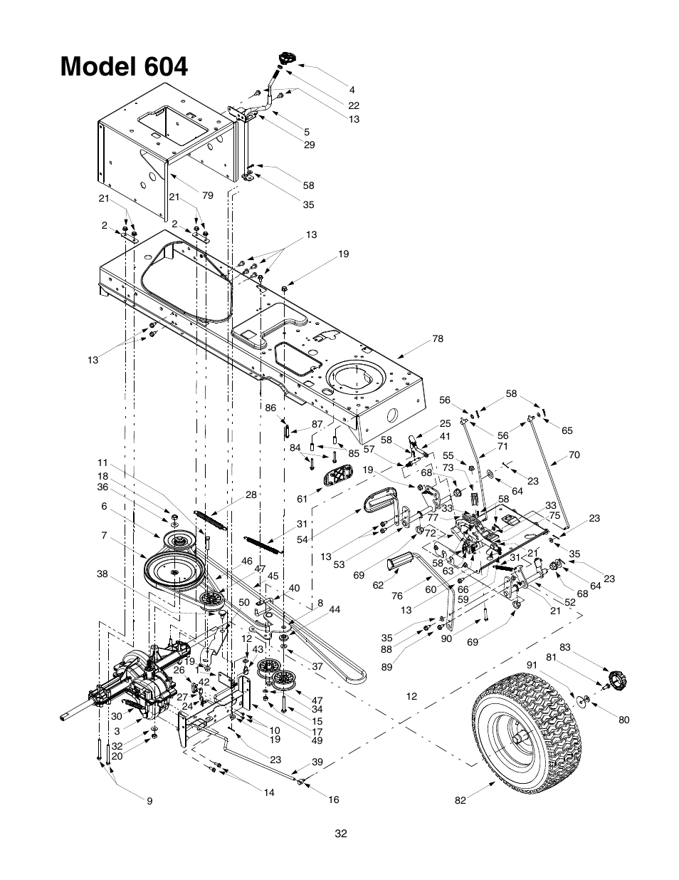 Model 604 | Yard-Man 604 User Manual | Page 32 / 44