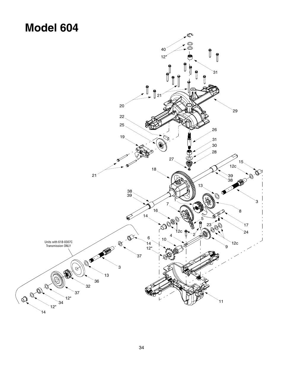 Model 604 | Yard-Man 604 User Manual | Page 34 / 44