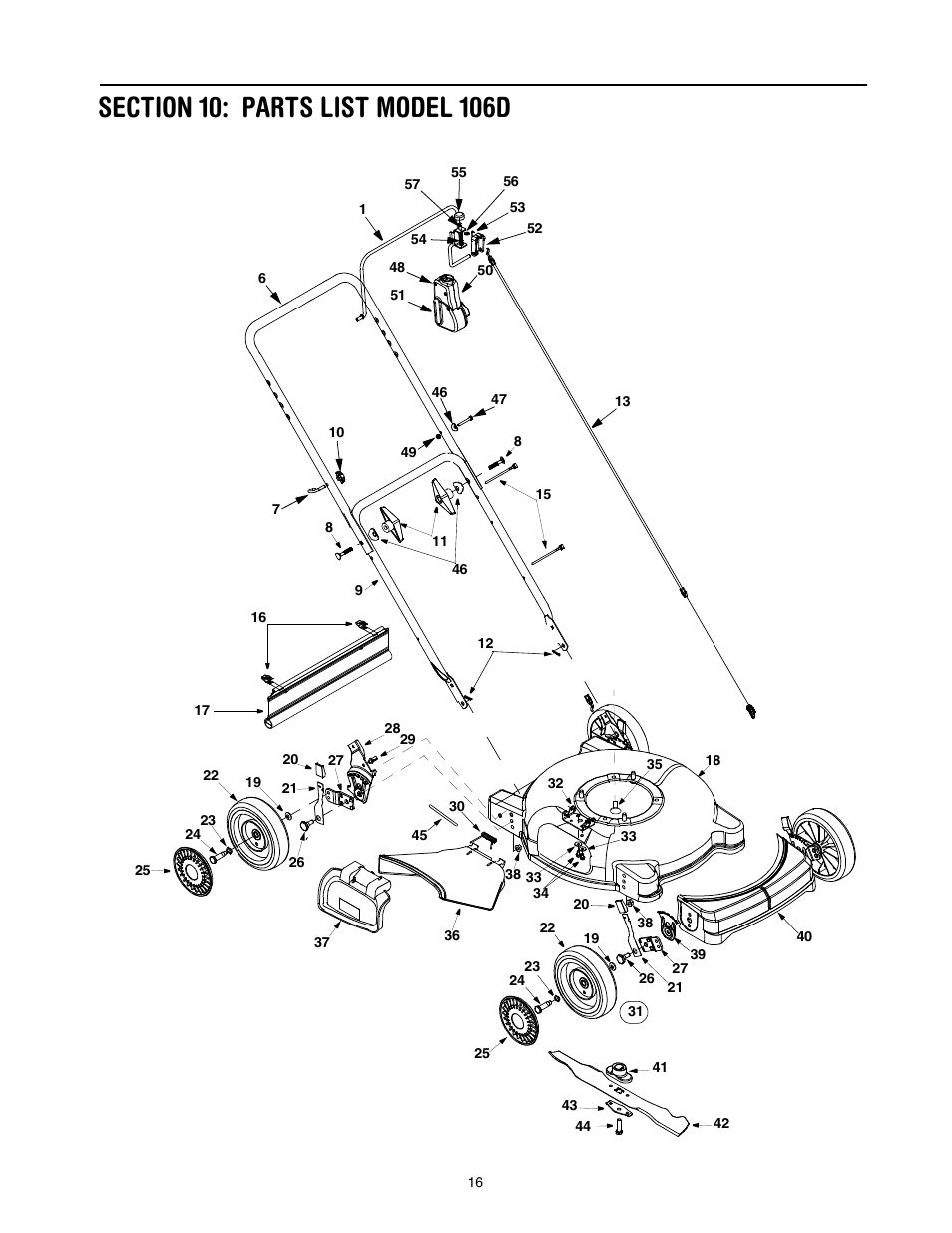 Yard-Man 106D User Manual | Page 16 / 20