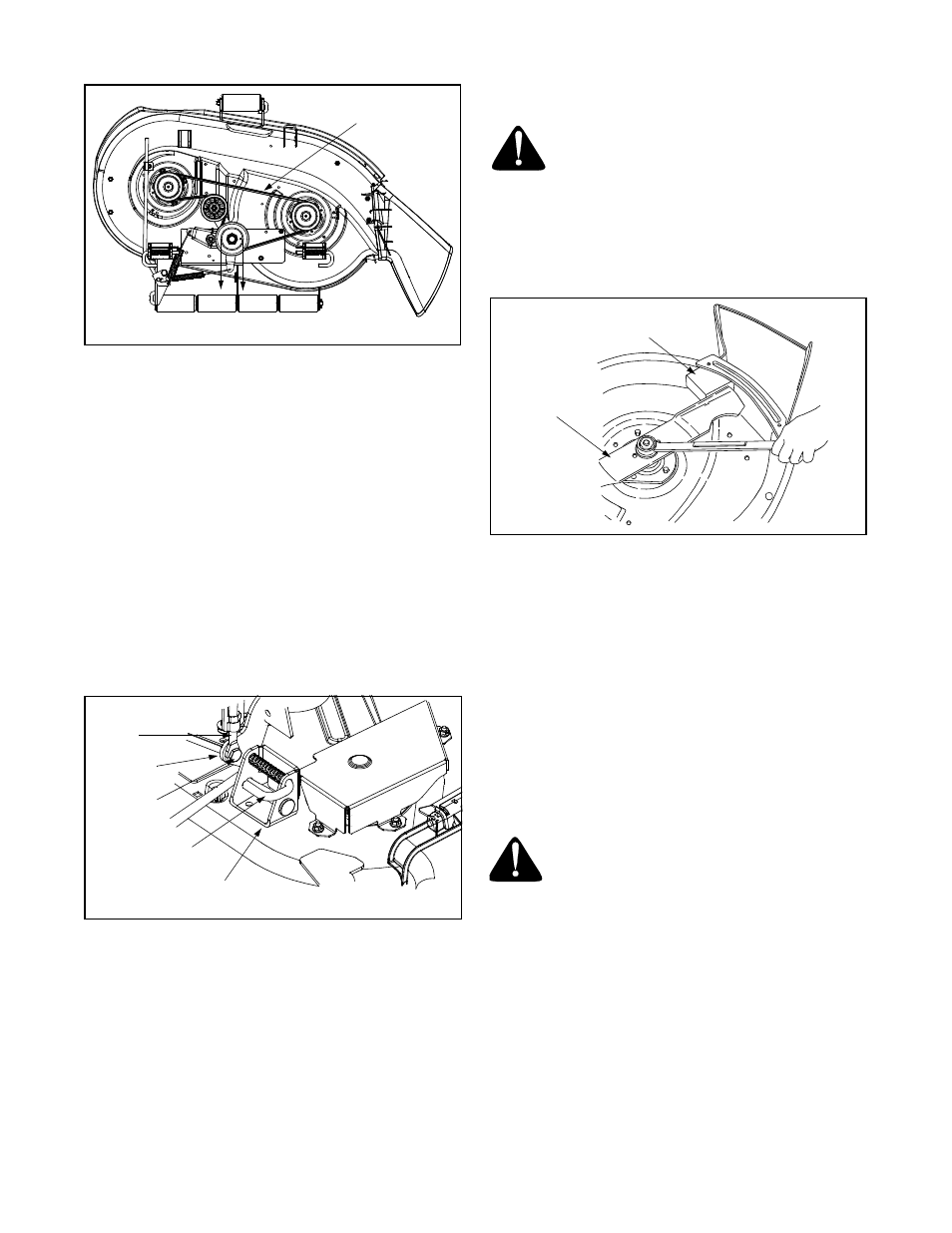 Installing the mower deck, Mower blades | Yard-Man 53AA1A3G401 User Manual | Page 20 / 48