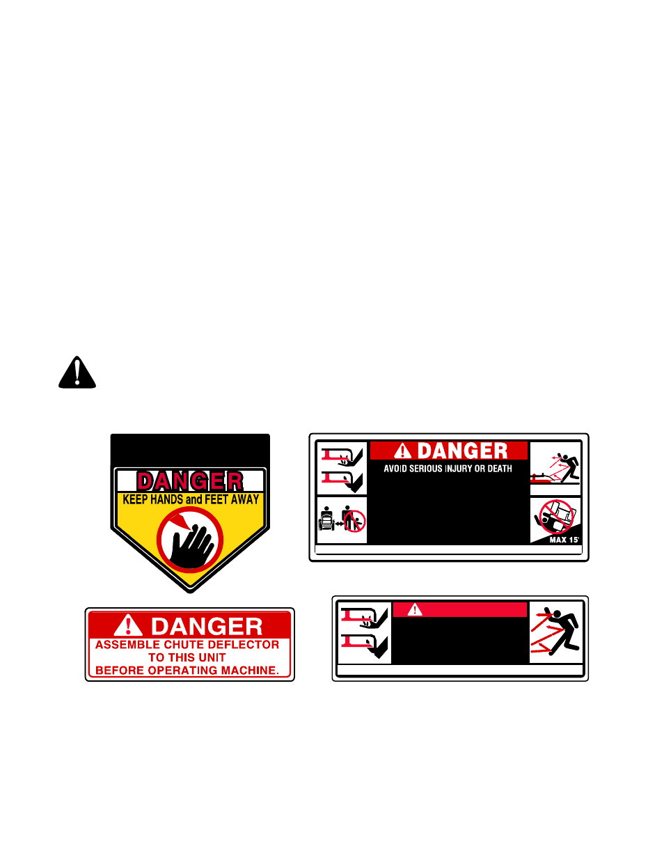 Danger, Warning - your responsibility | Yard-Man 53AA1A3G401 User Manual | Page 5 / 48