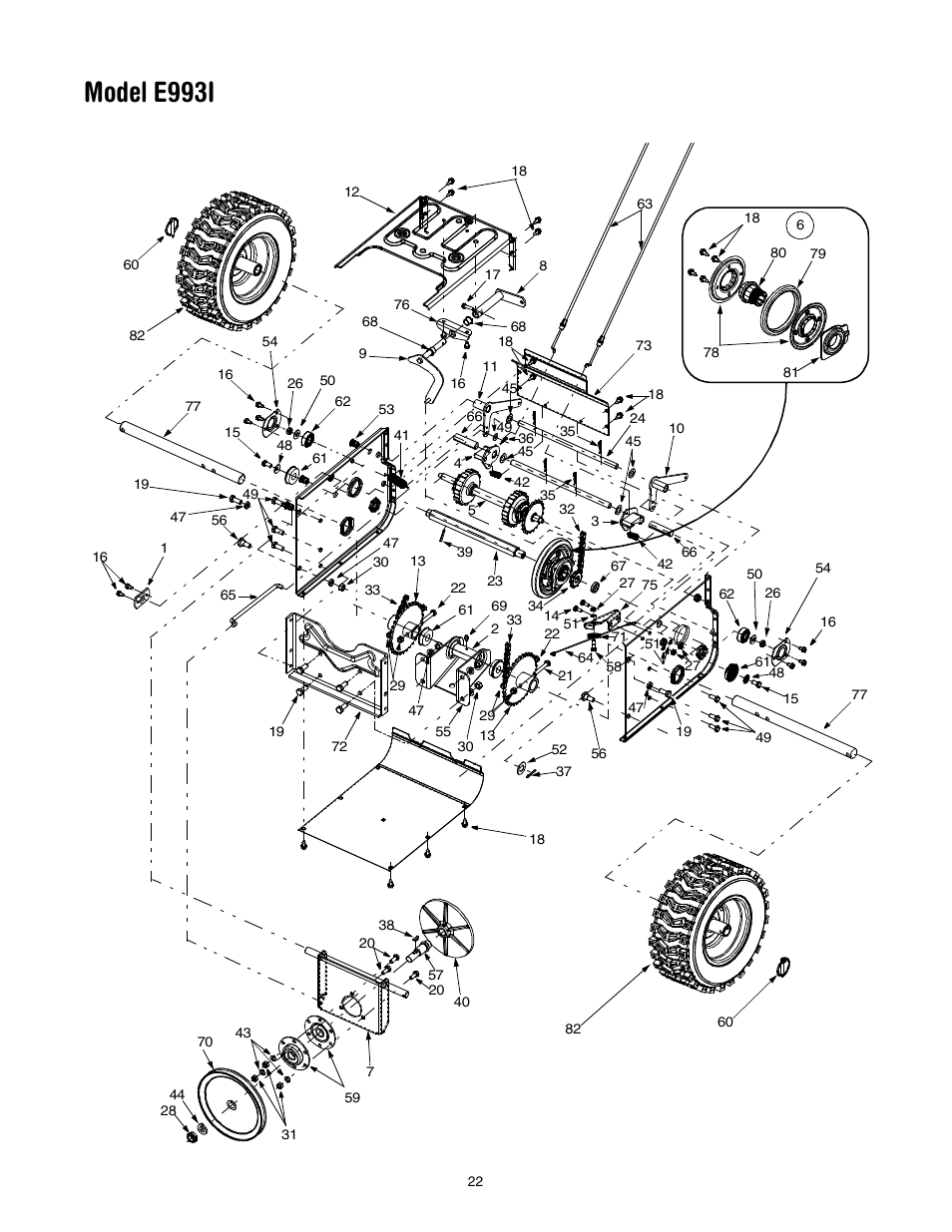Model e993i | Yard-Man 31AE993I401 User Manual | Page 22 / 28