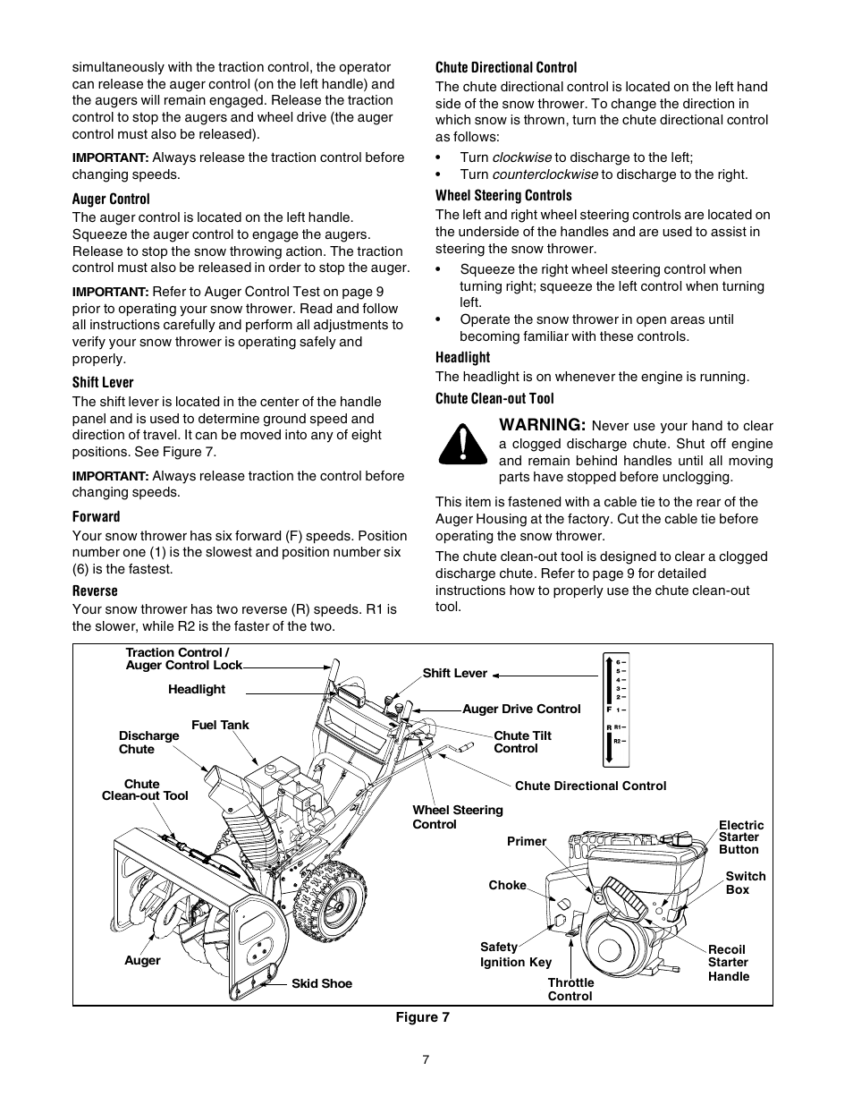 Warning | Yard-Man 31AE993I401 User Manual | Page 7 / 28