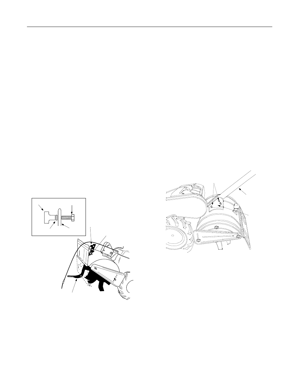 Unpacking, Attaching depth stake assembly, Attaching the handle assembly | Yard-Man 454 User Manual | Page 6 / 20