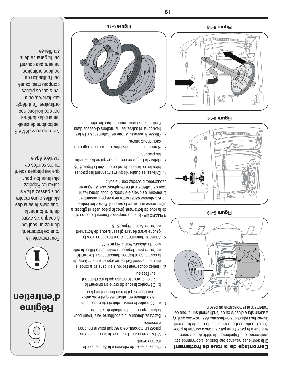 Régime d’entretien | Yard-Man 769-03245 User Manual | Page 38 / 56