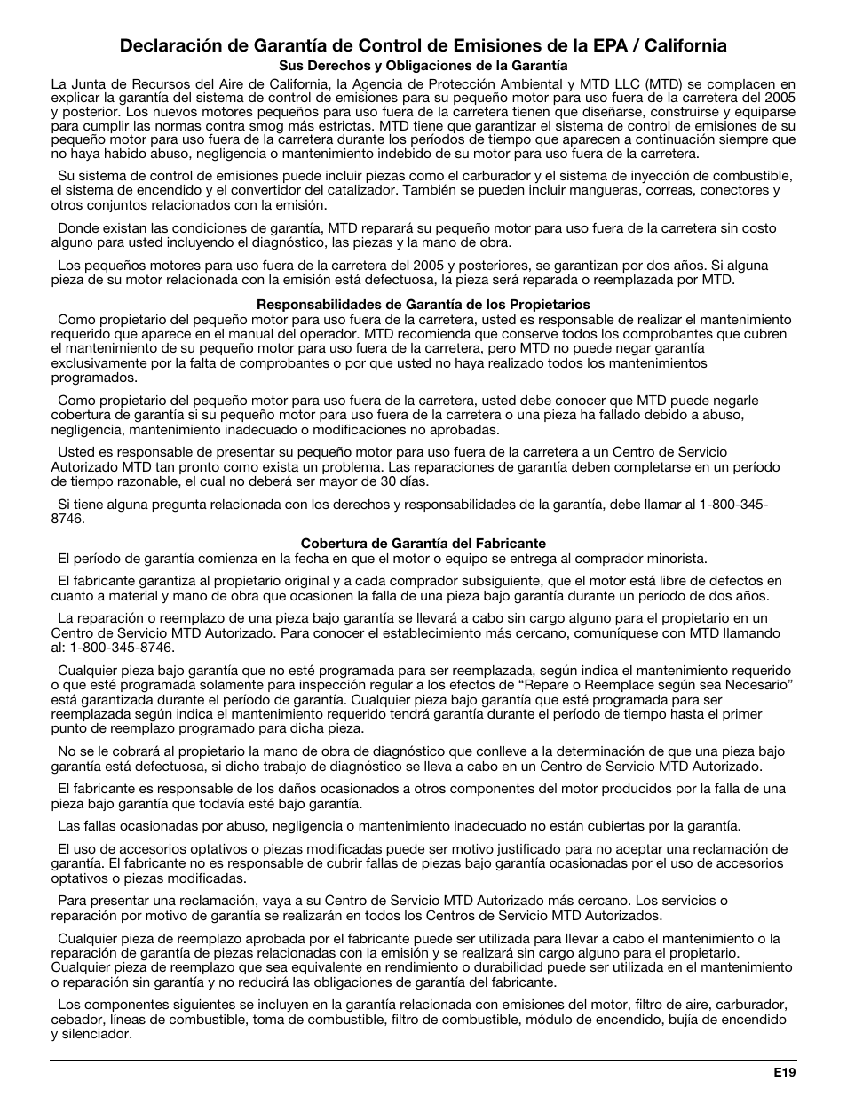 Yard-Man Y765 User Manual | Page 59 / 64