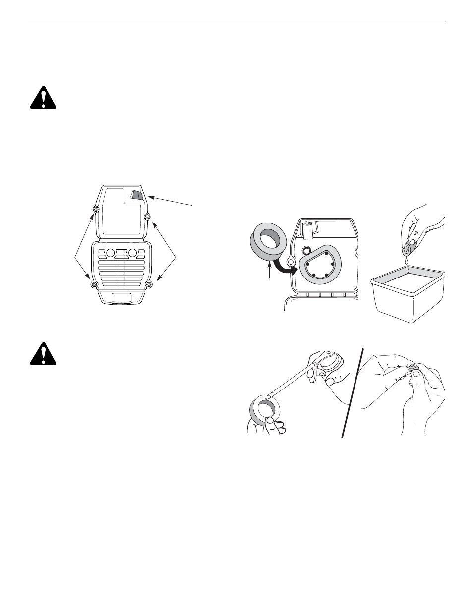 Mantenimiento del filtro de aire | Yard-Man YM25 User Manual | Page 59 / 68
