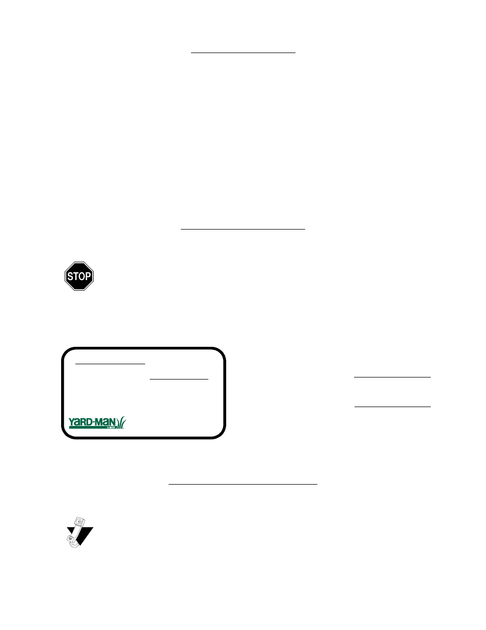 Yard-Man 11A-589 Series User Manual | Page 2 / 20