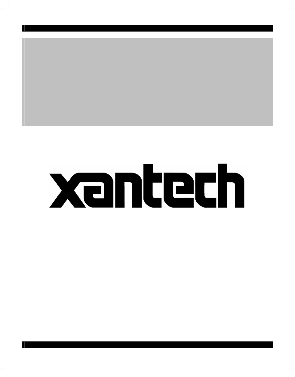 Xantech HD44CC5 User Manual | Page 12 / 16