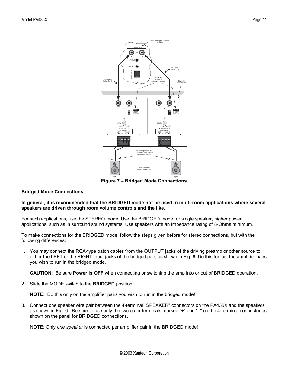 Xantech PA435X User Manual | Page 11 / 20