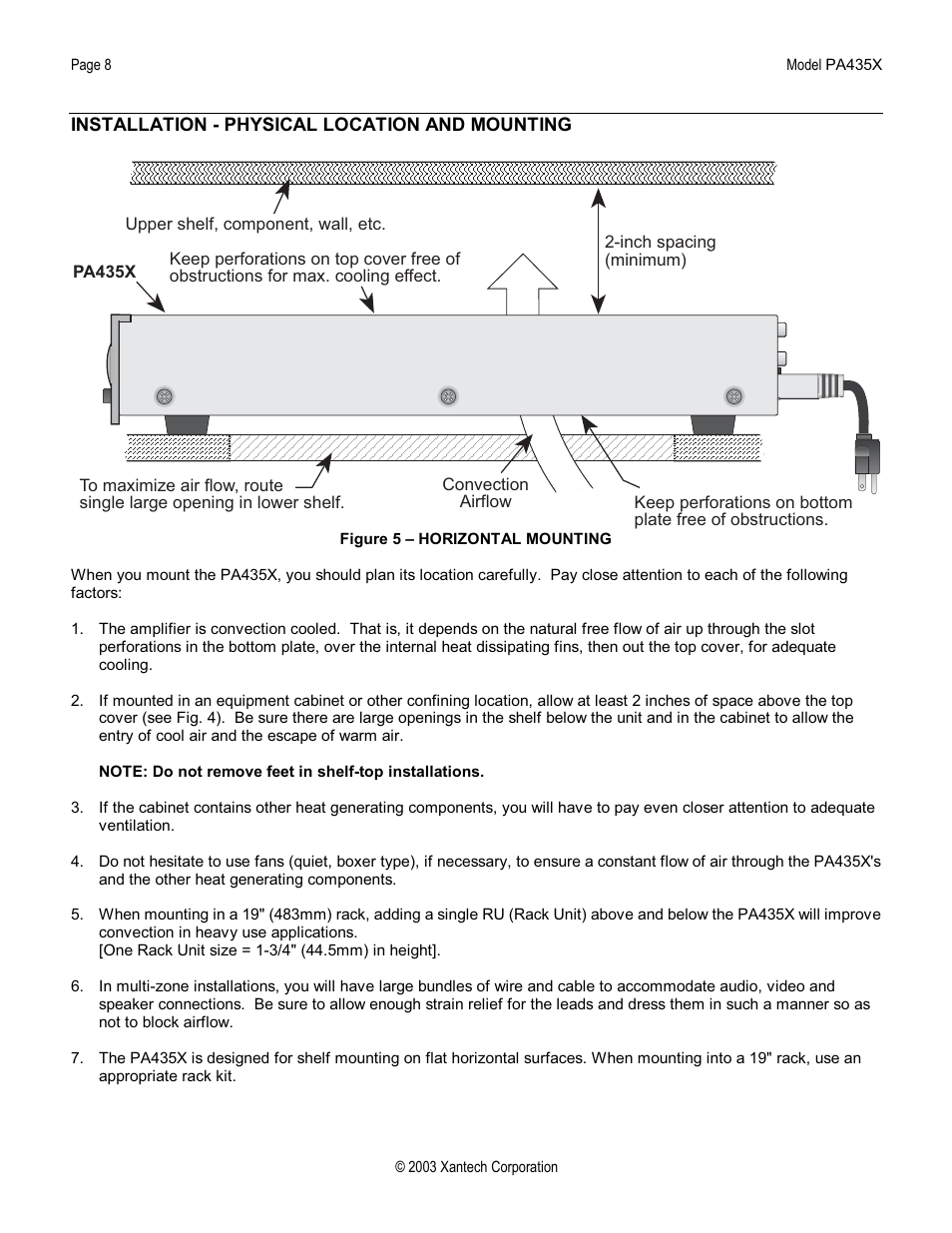 Xantech PA435X User Manual | Page 8 / 20