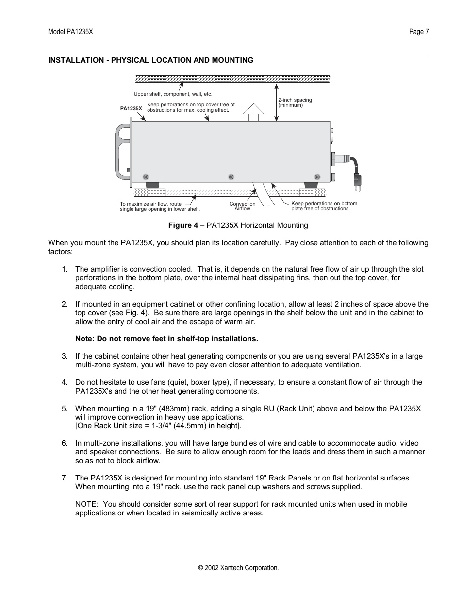 Xantech PA1235X User Manual | Page 7 / 16