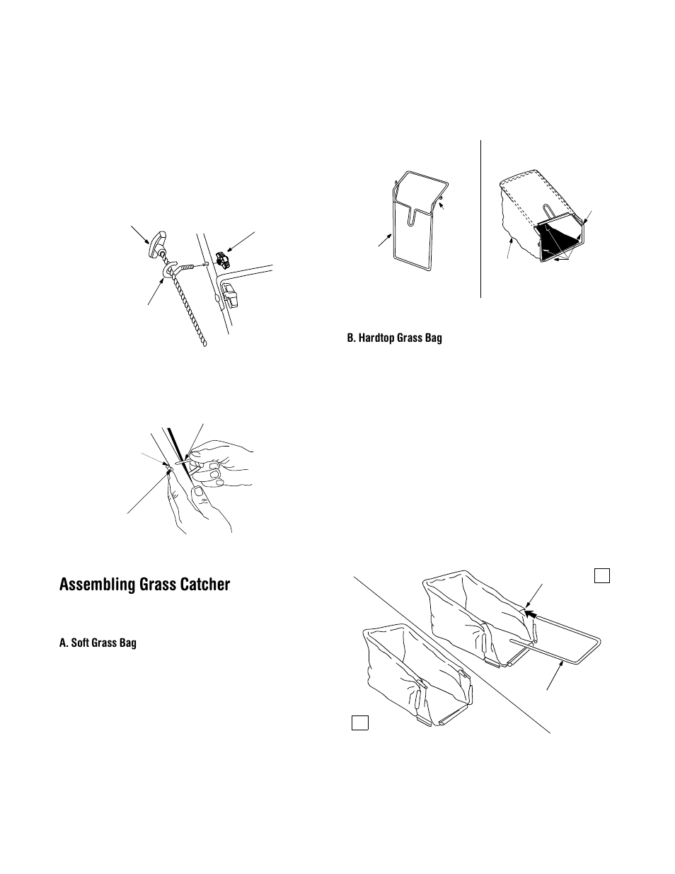 Assembling grass catcher | Yard Machines 429 User Manual | Page 8 / 20