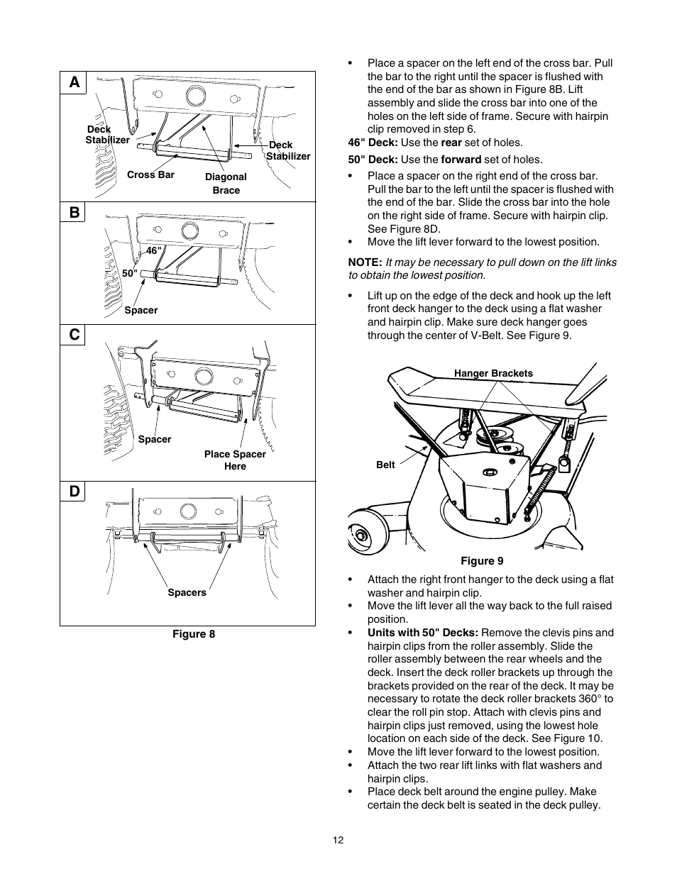 Ab c d | Yard Machines 840 Thru 849 User Manual | Page 12 / 28