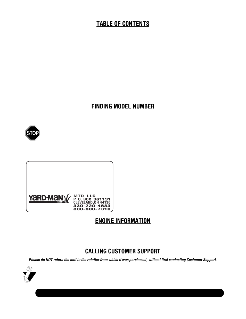 Yard Machines E295 User Manual | Page 2 / 16