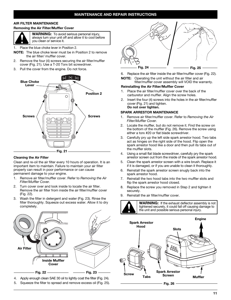Yard Machines 3100M User Manual | Page 11 / 52