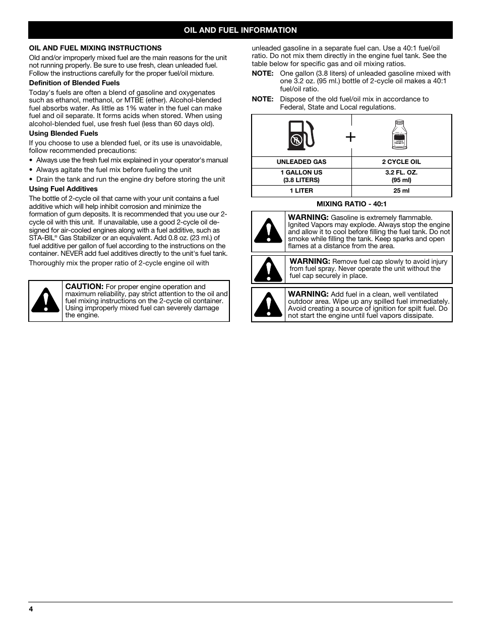 Yard Machines 3100M User Manual | Page 4 / 52
