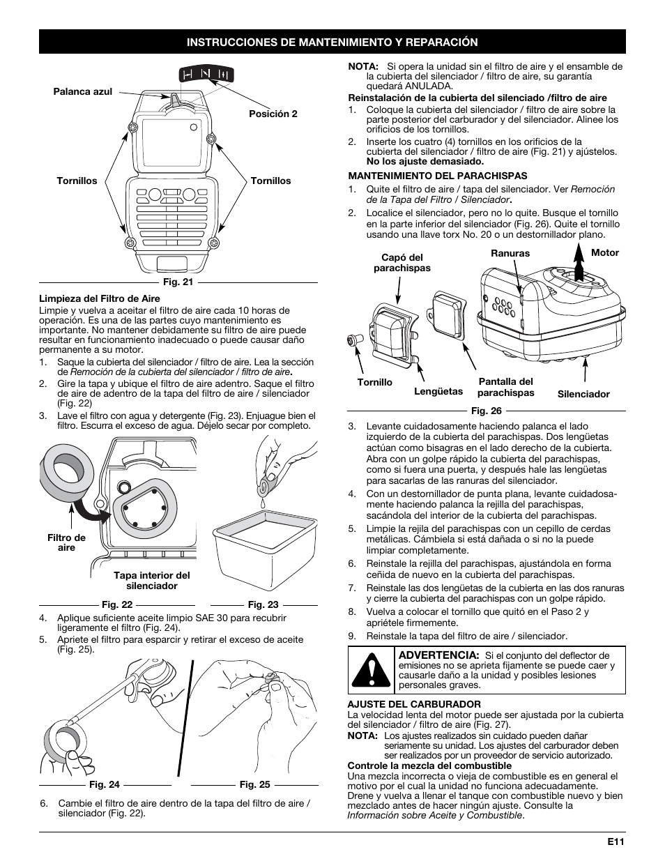 Yard Machines 3100M User Manual | Page 43 / 52