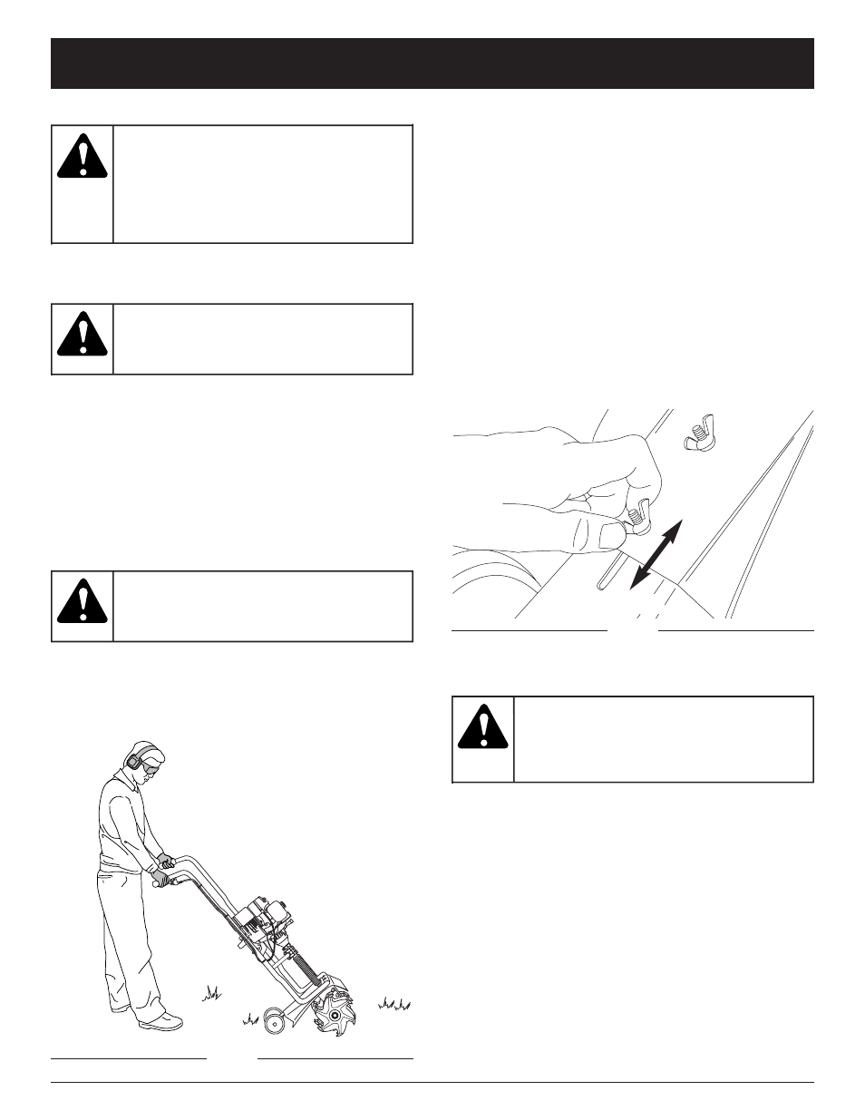 Warning, Operating instructions | Yard Machines 769-01401 User Manual | Page 10 / 64