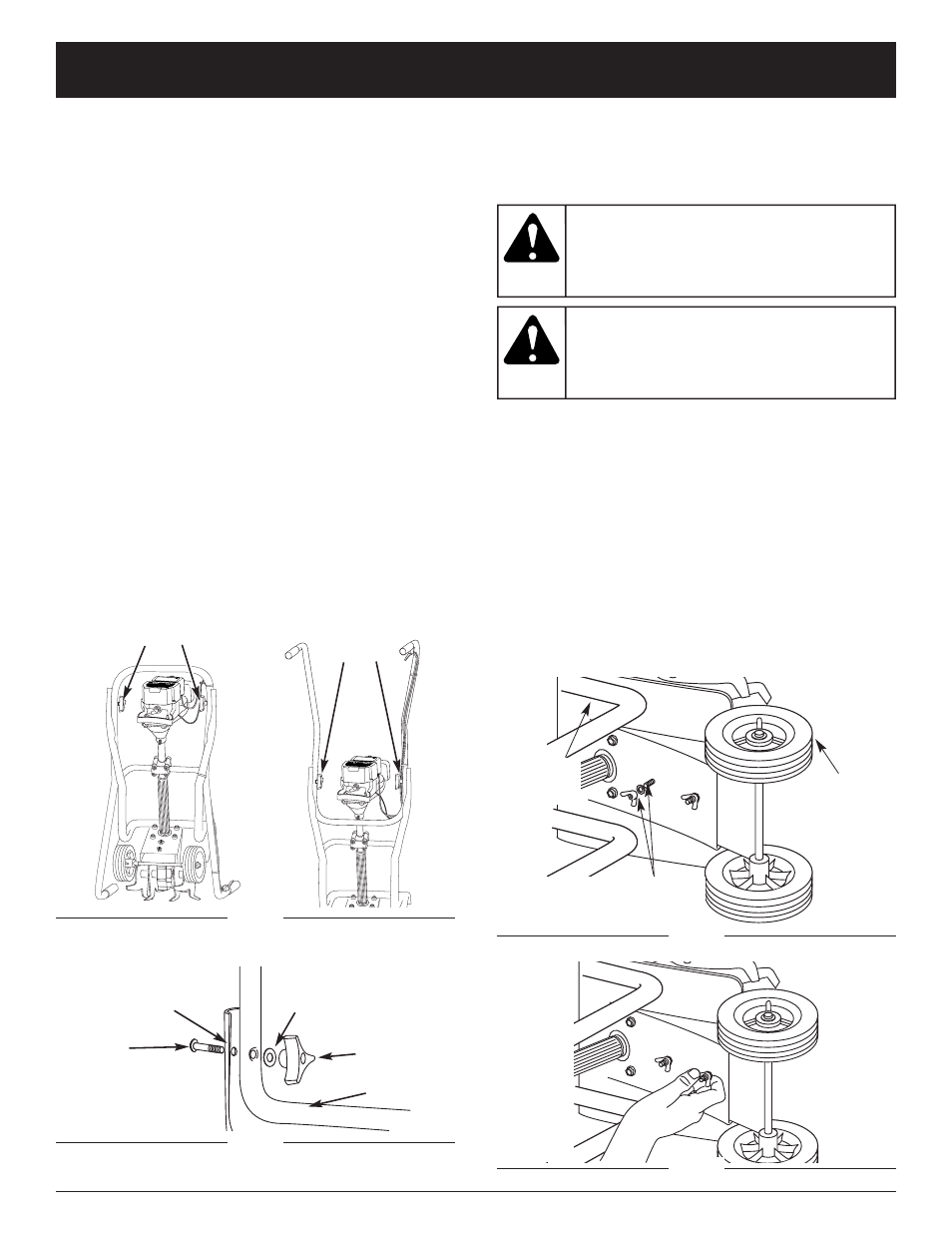 Advertencia, Instrucciones de ensamble | Yard Machines 769-01401 User Manual | Page 47 / 64