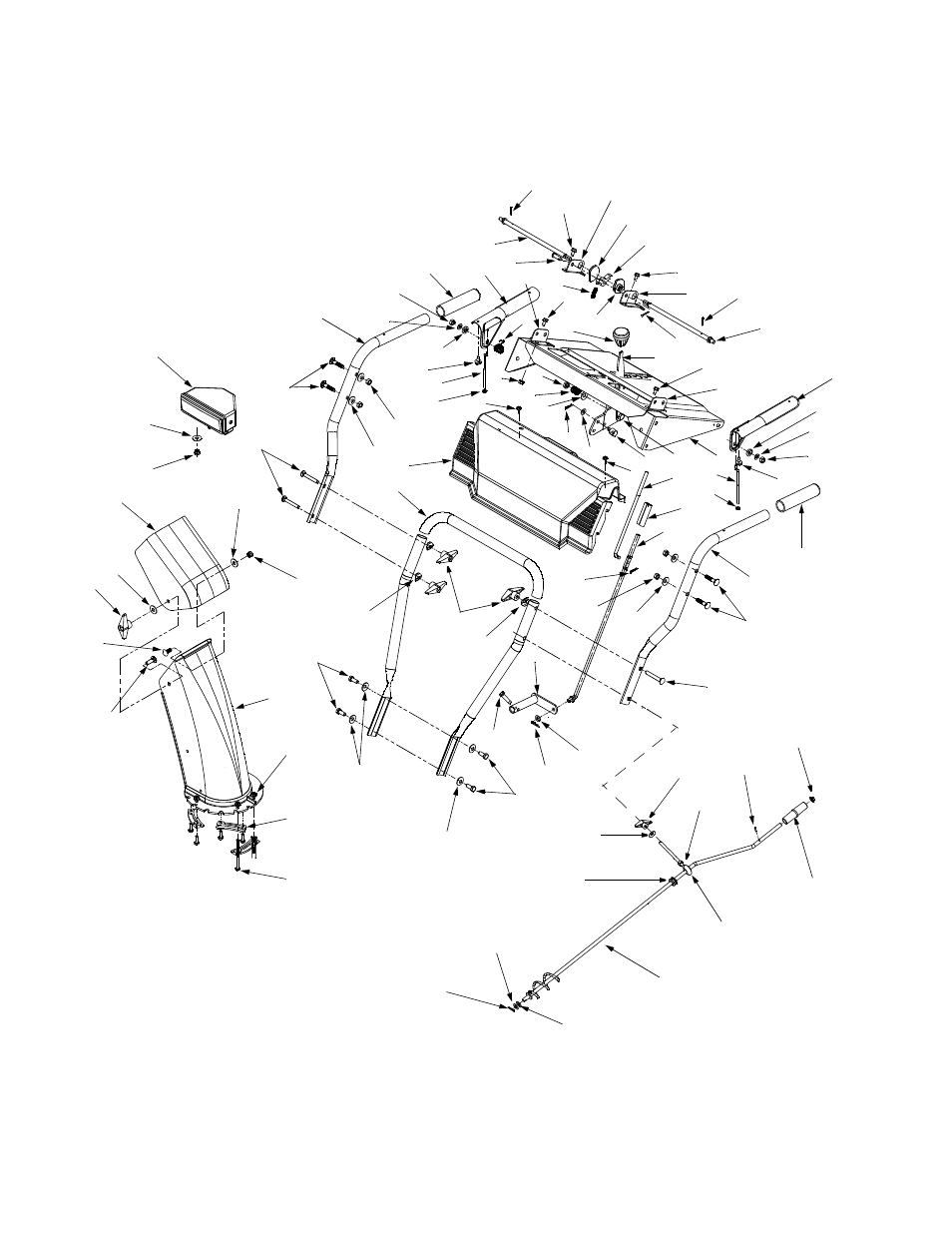 Handle assembly | Yard Machines E6C0F User Manual | Page 20 / 28