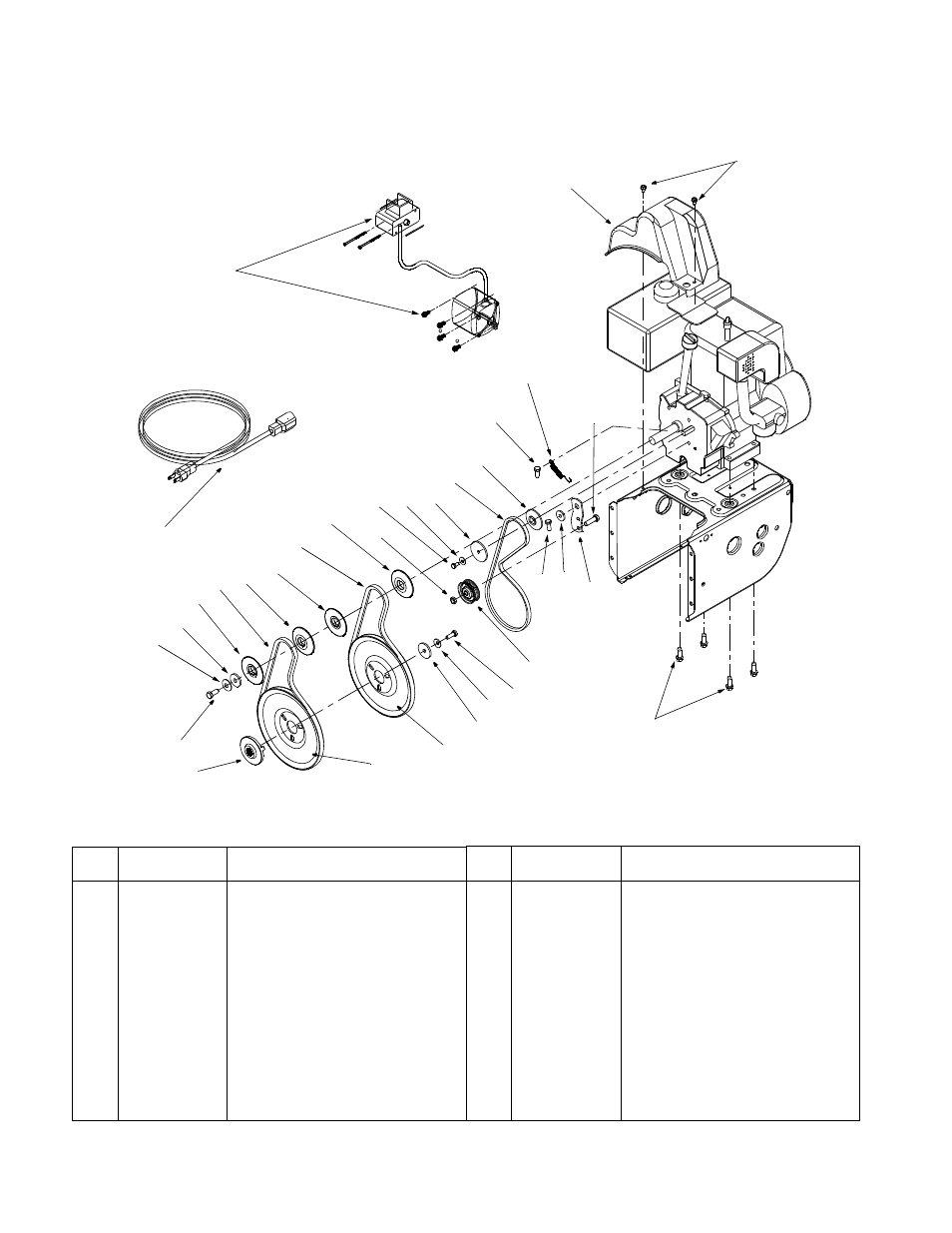 Engine and v-belts | Yard Machines E6C0F User Manual | Page 25 / 28