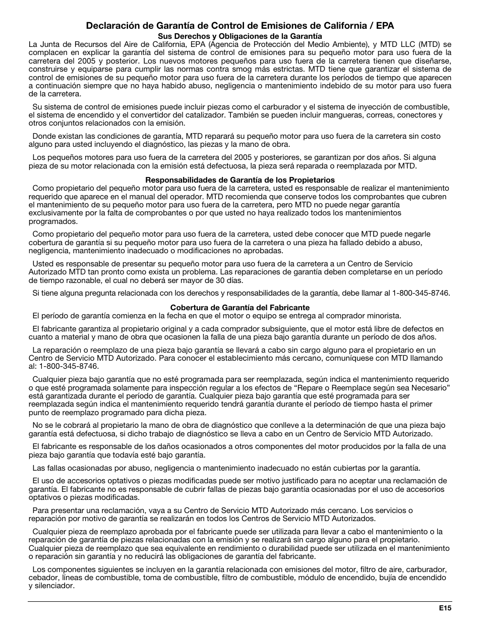 Yard Machines YM290 User Manual | Page 51 / 56