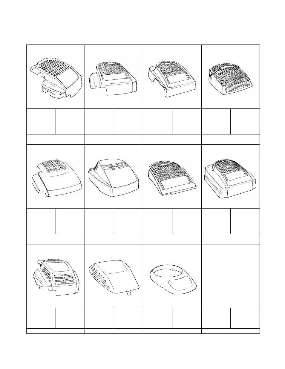 Shroud chart | Yard Machines 330 User Manual | Page 24 / 28