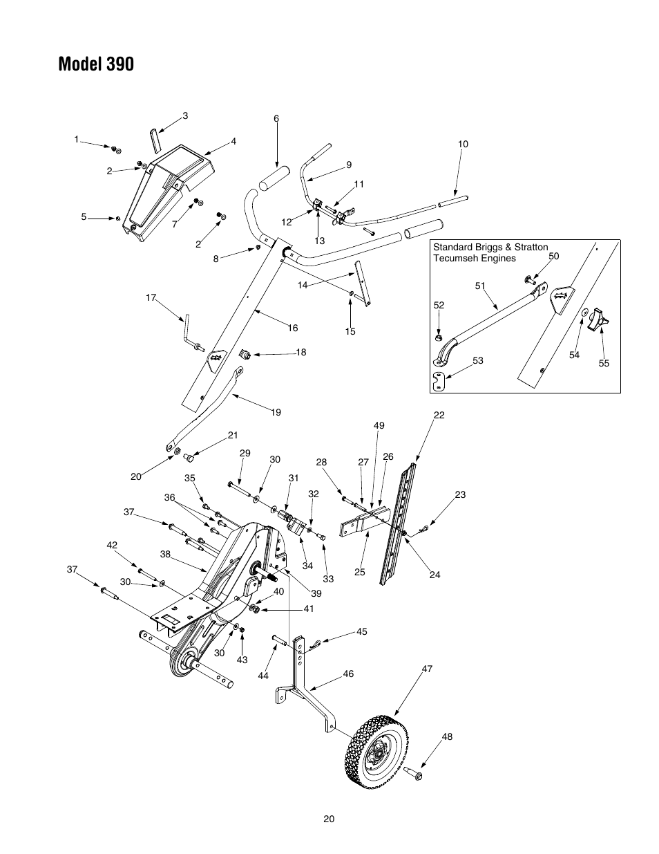 Model 390 | Yard Machines 390 User Manual | Page 20 / 24