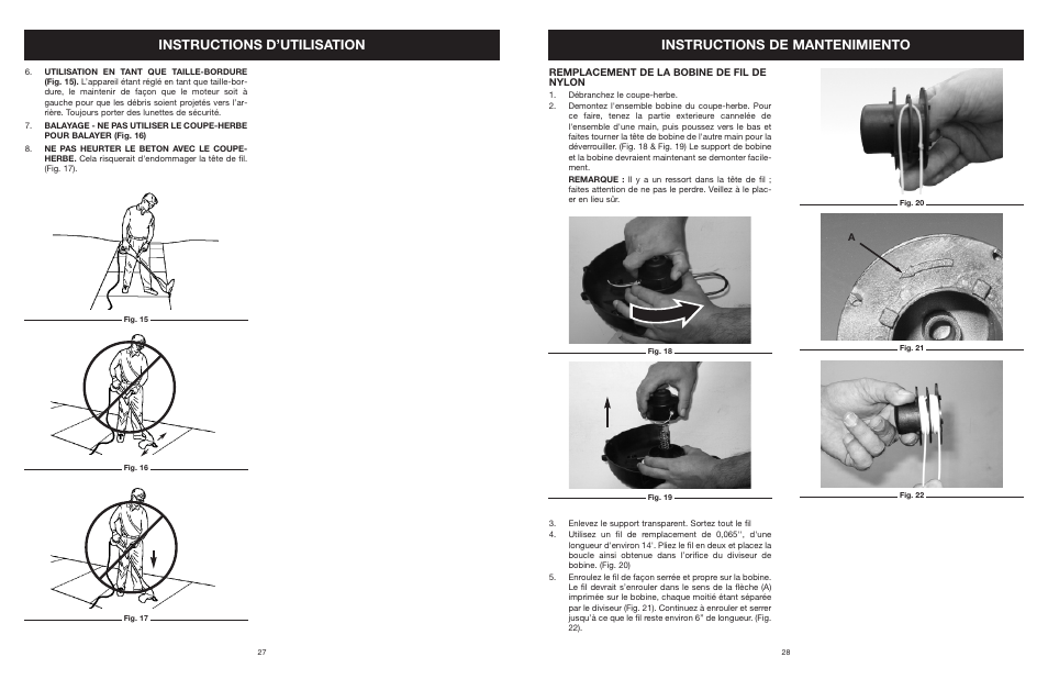 Instructions d’utilisation, Instructions de mantenimiento | Yard Machines MTD27P User Manual | Page 29 / 52