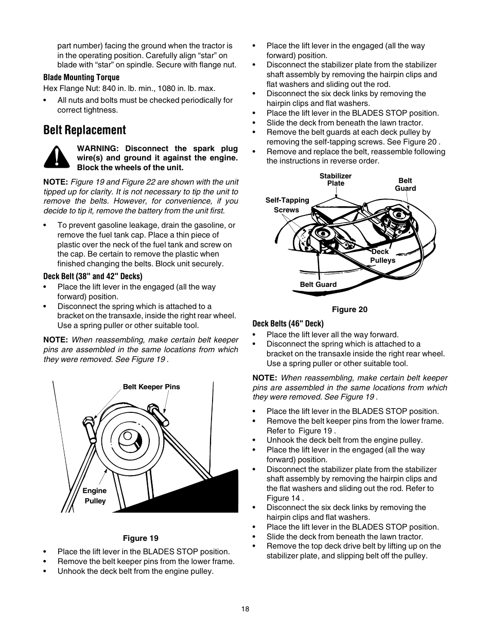 Belt replacement | Yard Machines 690 Thru 699 User Manual | Page 18 / 24