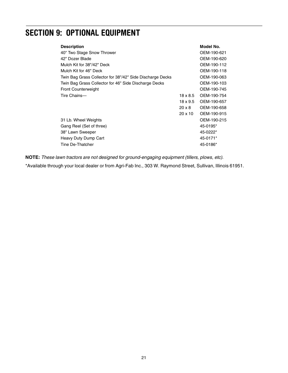 Yard Machines 690 Thru 699 User Manual | Page 21 / 24