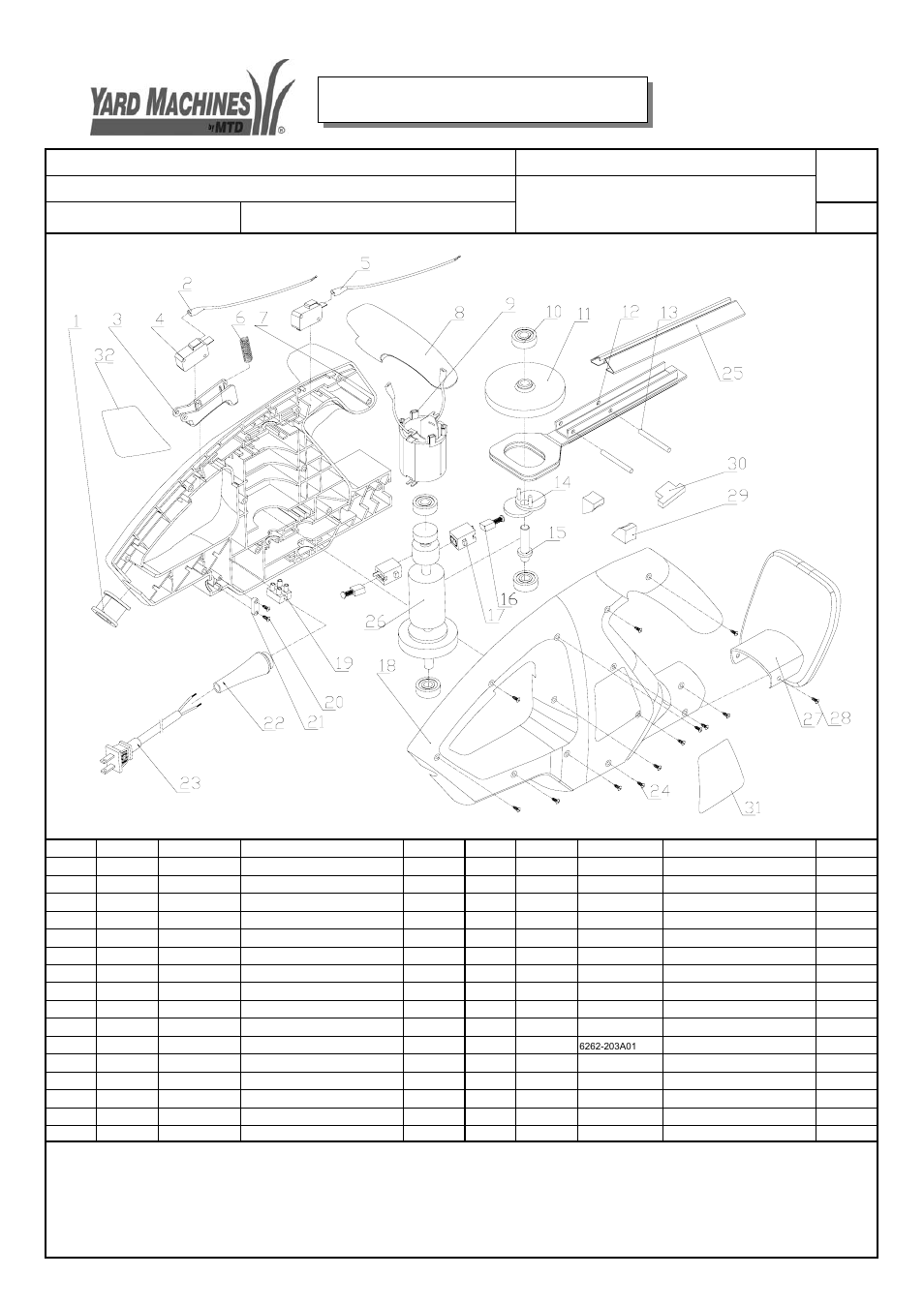 Yard Machines 41AFA16K900 User Manual | 1 page