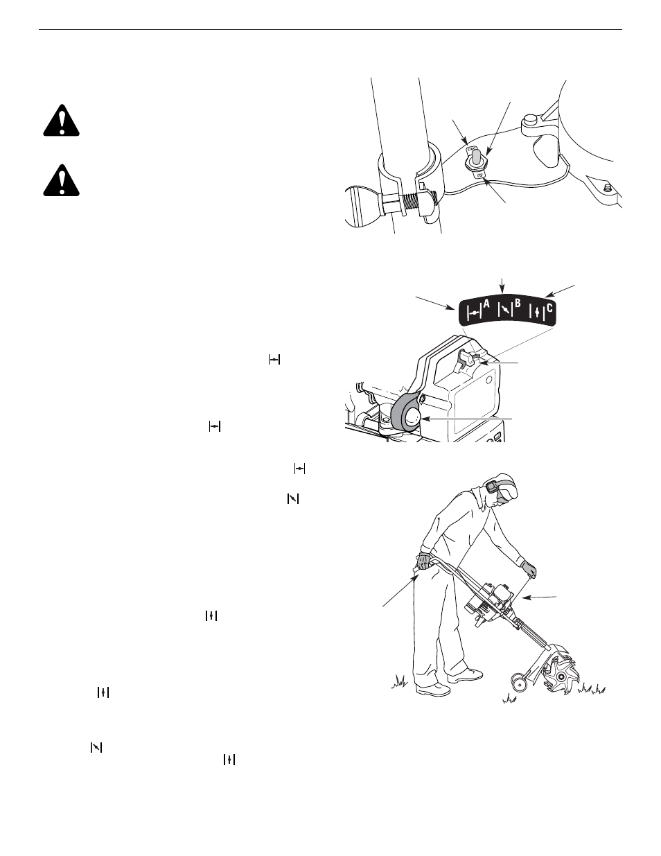 Starting instructions, Stopping instructions | Yard Machines 2- Cycle Gas Cultivator User Manual | Page 11 / 68