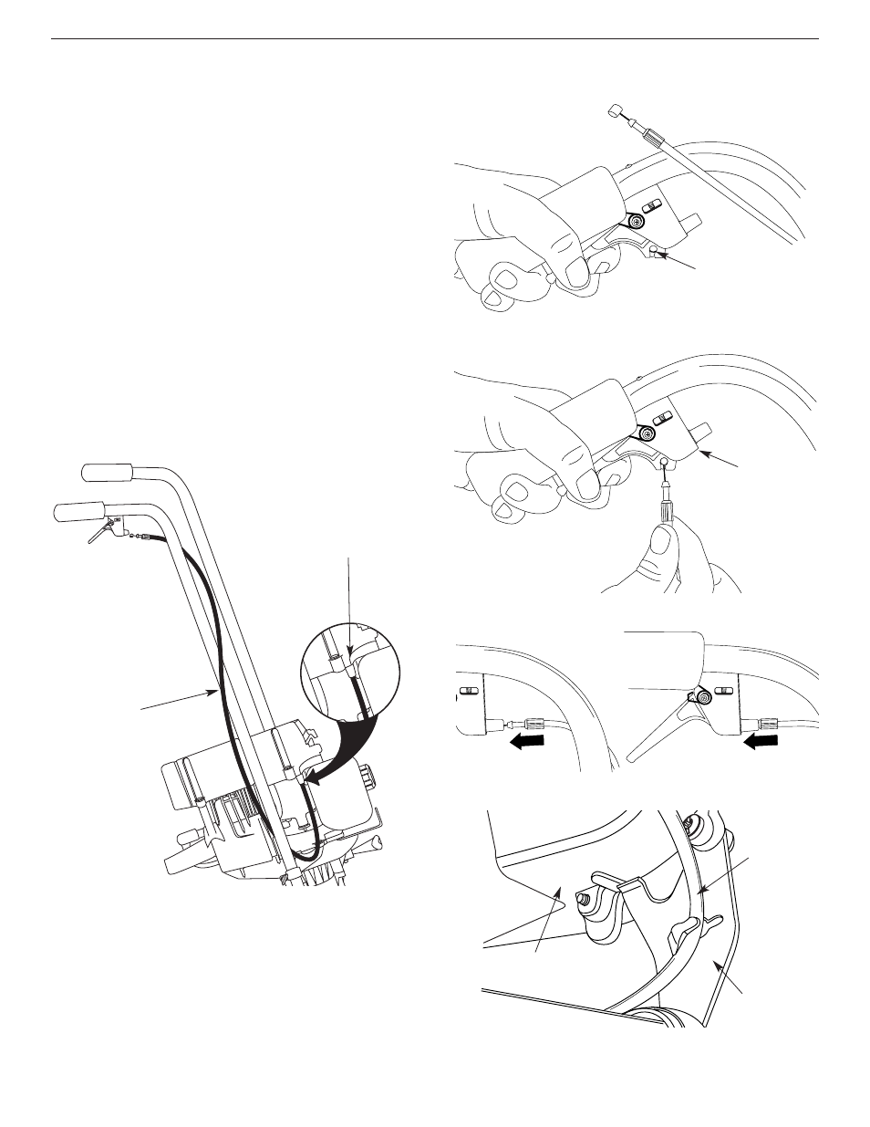 Ensemble du câble de la manette des gaz | Yard Machines 2- Cycle Gas Cultivator User Manual | Page 31 / 68