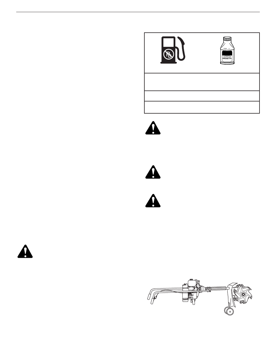 Remplir le réservoir de carburant, Mélange d'huile et de carburant | Yard Machines 2- Cycle Gas Cultivator User Manual | Page 32 / 68
