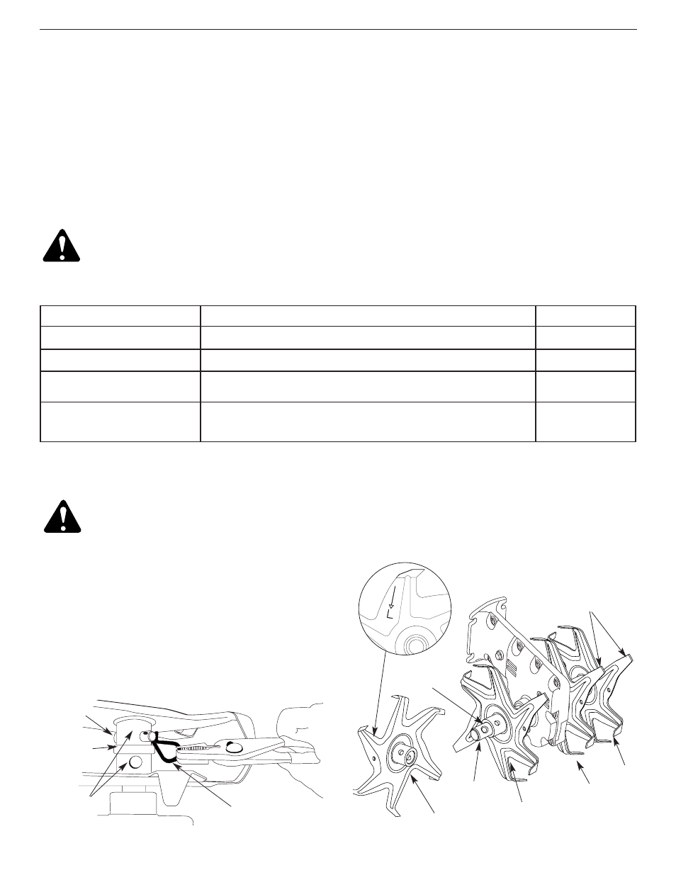 Programme d'entretien, Retrait et remplacement des dents | Yard Machines 2- Cycle Gas Cultivator User Manual | Page 35 / 68
