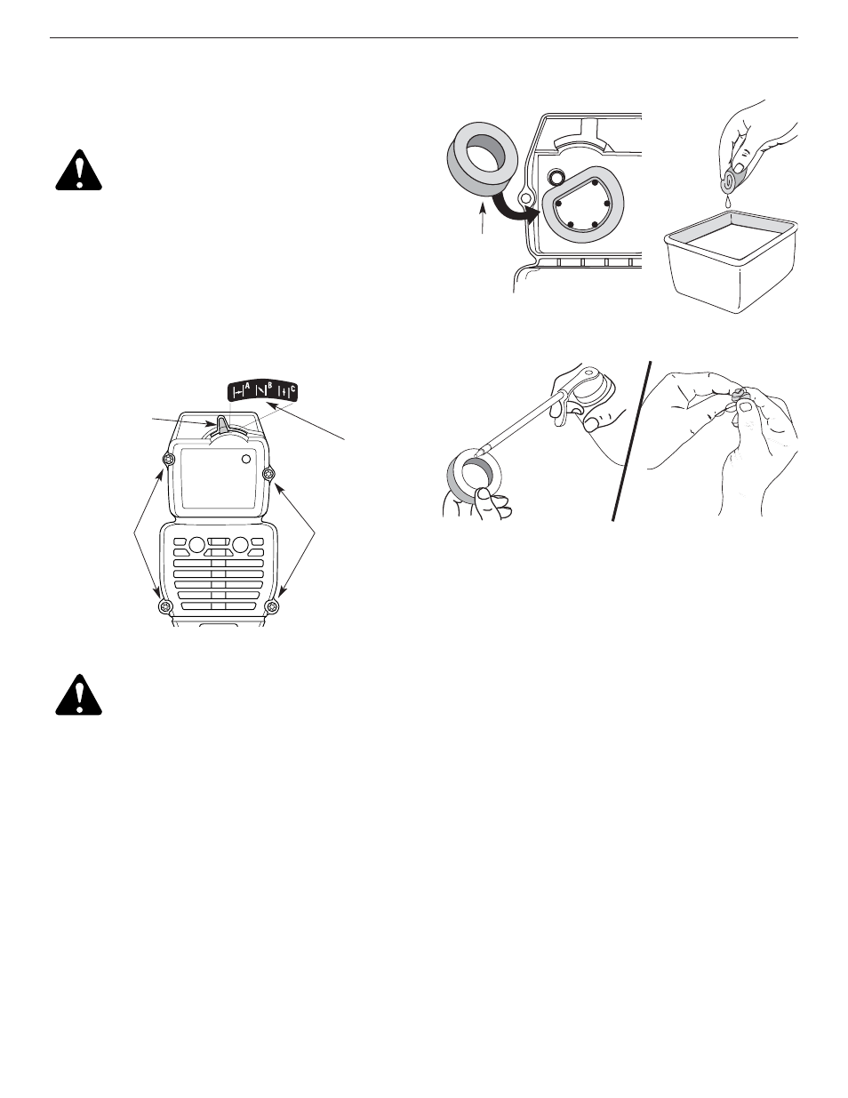 Entretien du filtre à air | Yard Machines 2- Cycle Gas Cultivator User Manual | Page 36 / 68