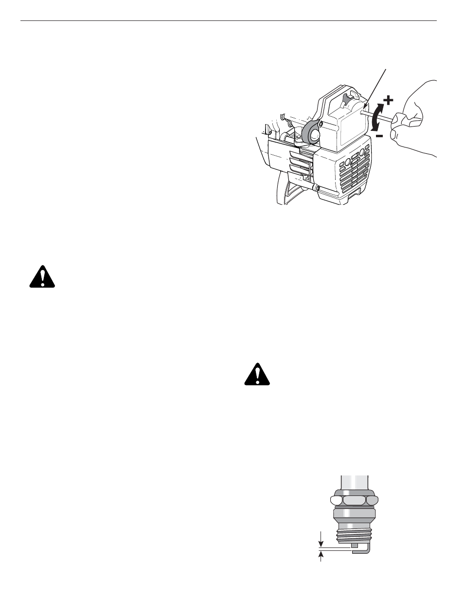 Remplacement de la bougie, Réglage du carburateur | Yard Machines 2- Cycle Gas Cultivator User Manual | Page 38 / 68