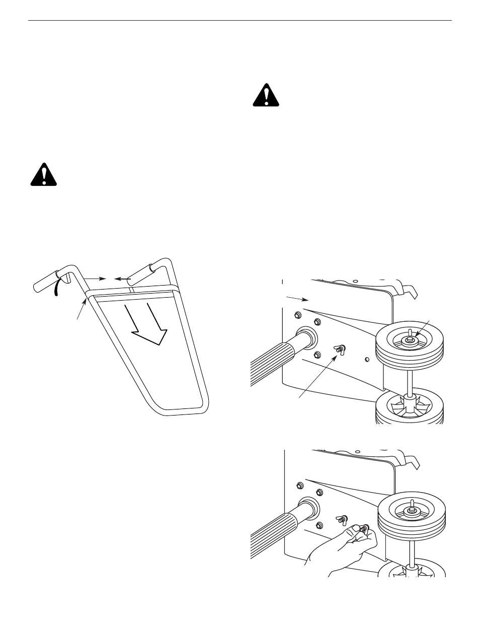 Sección 3: intrucciones de ensamble, Ensamble de la unidad, Instalacion del ensamble de soporte de la rueda | Yard Machines 2- Cycle Gas Cultivator User Manual | Page 51 / 68