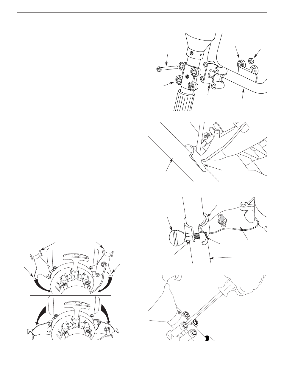 Installing the handlebar | Yard Machines 2- Cycle Gas Cultivator User Manual | Page 8 / 68