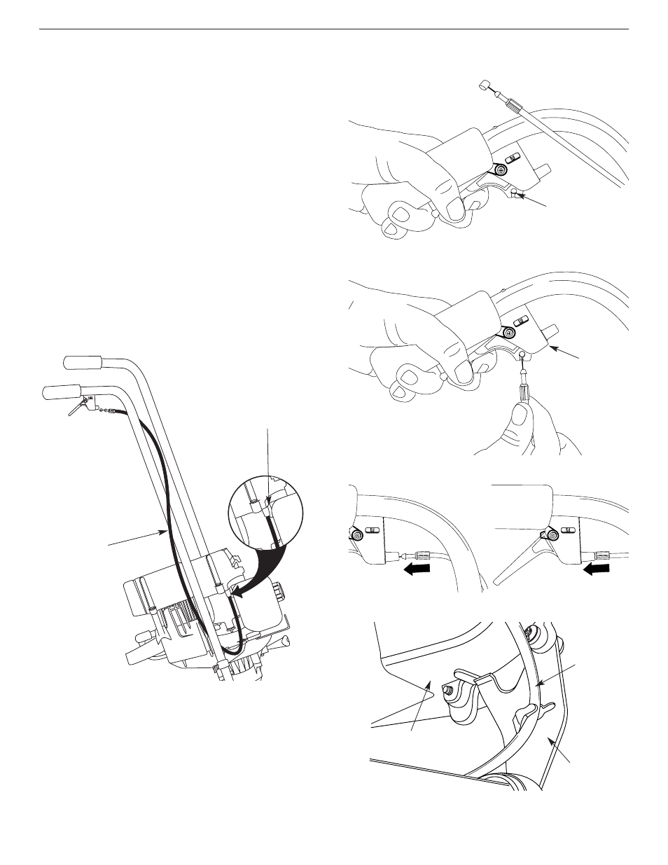 Throttle cable assembly | Yard Machines 2- Cycle Gas Cultivator User Manual | Page 9 / 68