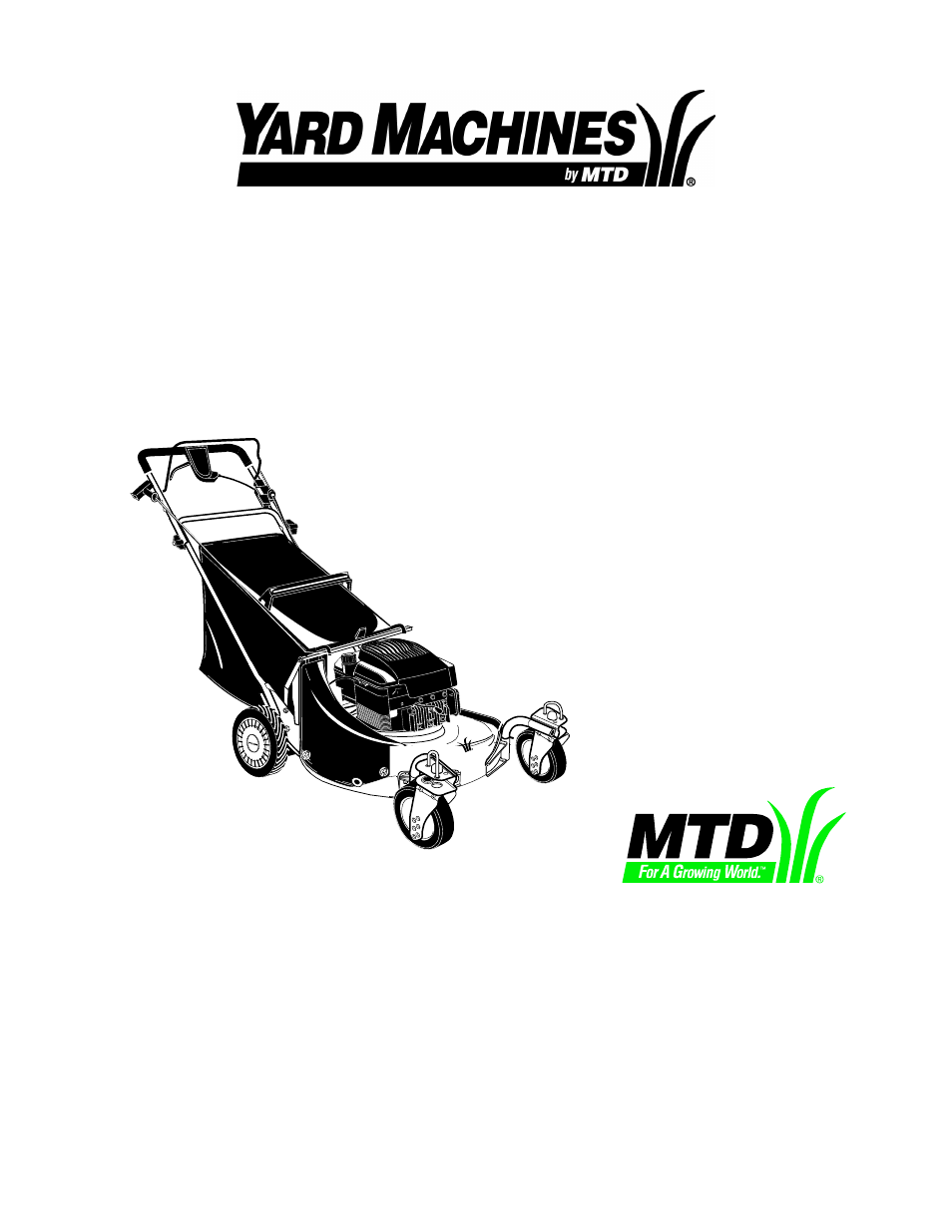 Yard Machines 829 User Manual | 20 pages