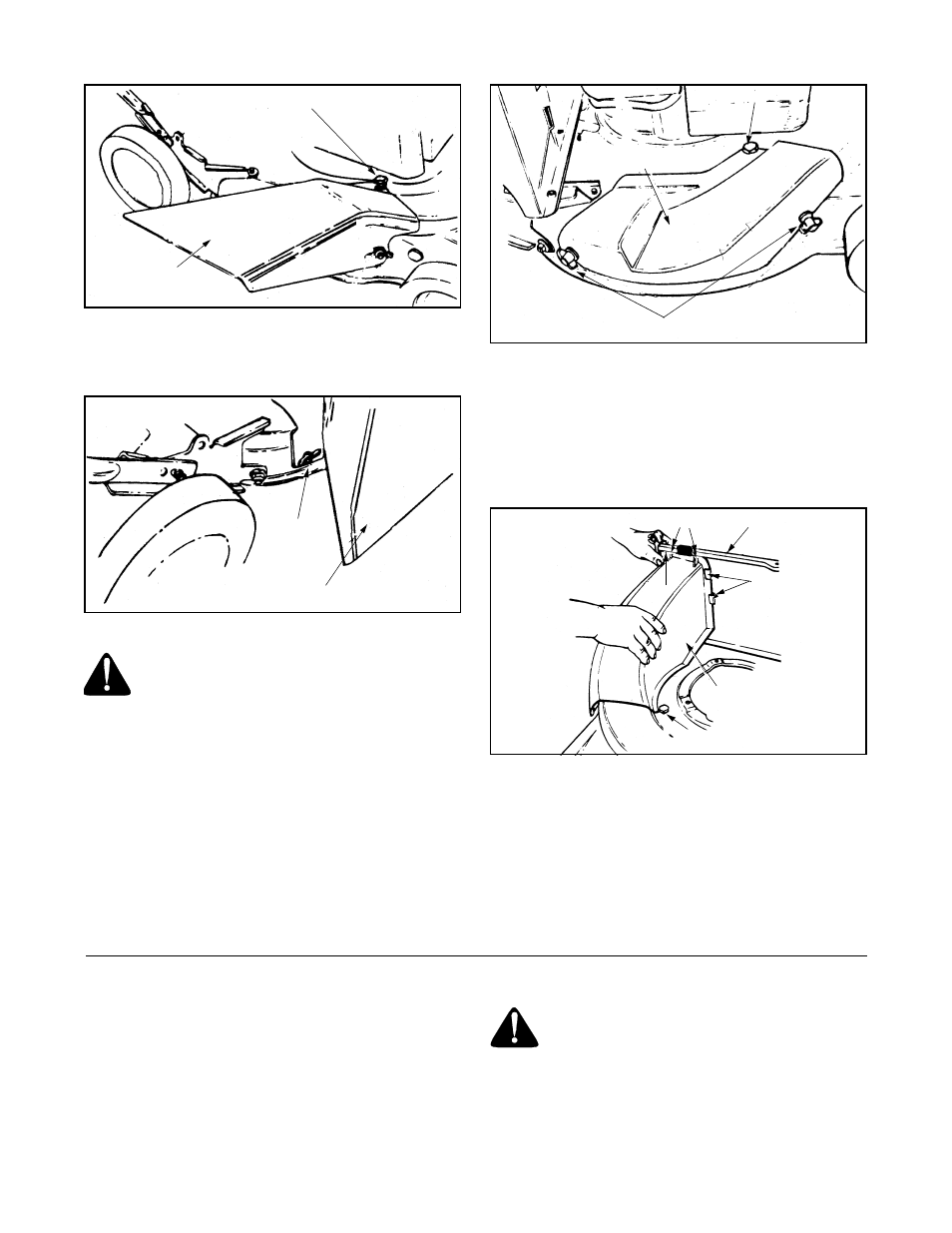 Converting mower to a mulcher, Replacing the rear discharge chute | Yard Machines 829 User Manual | Page 8 / 20