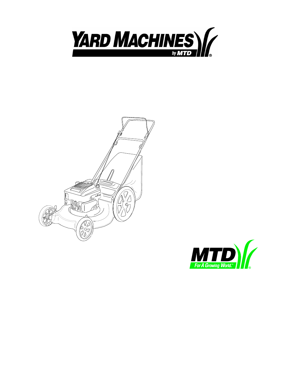 Yard Machines 580 Series User Manual | 20 pages