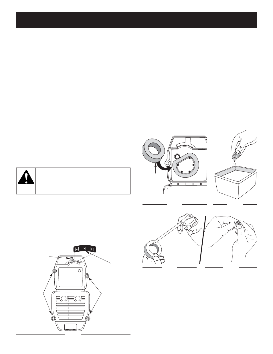 Advertencia, Instrucciones de mantenimiento y reparacion | Yard Machines 2800M User Manual | Page 53 / 64