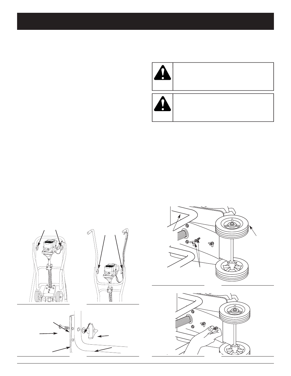 Advertencia, Instrucciones de ensamble | Yard Machines 769-00872A User Manual | Page 47 / 64