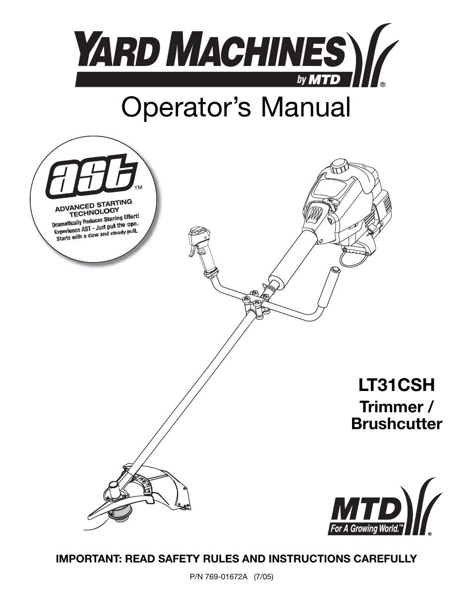 Yard Machines LT31CSH User Manual | 24 pages