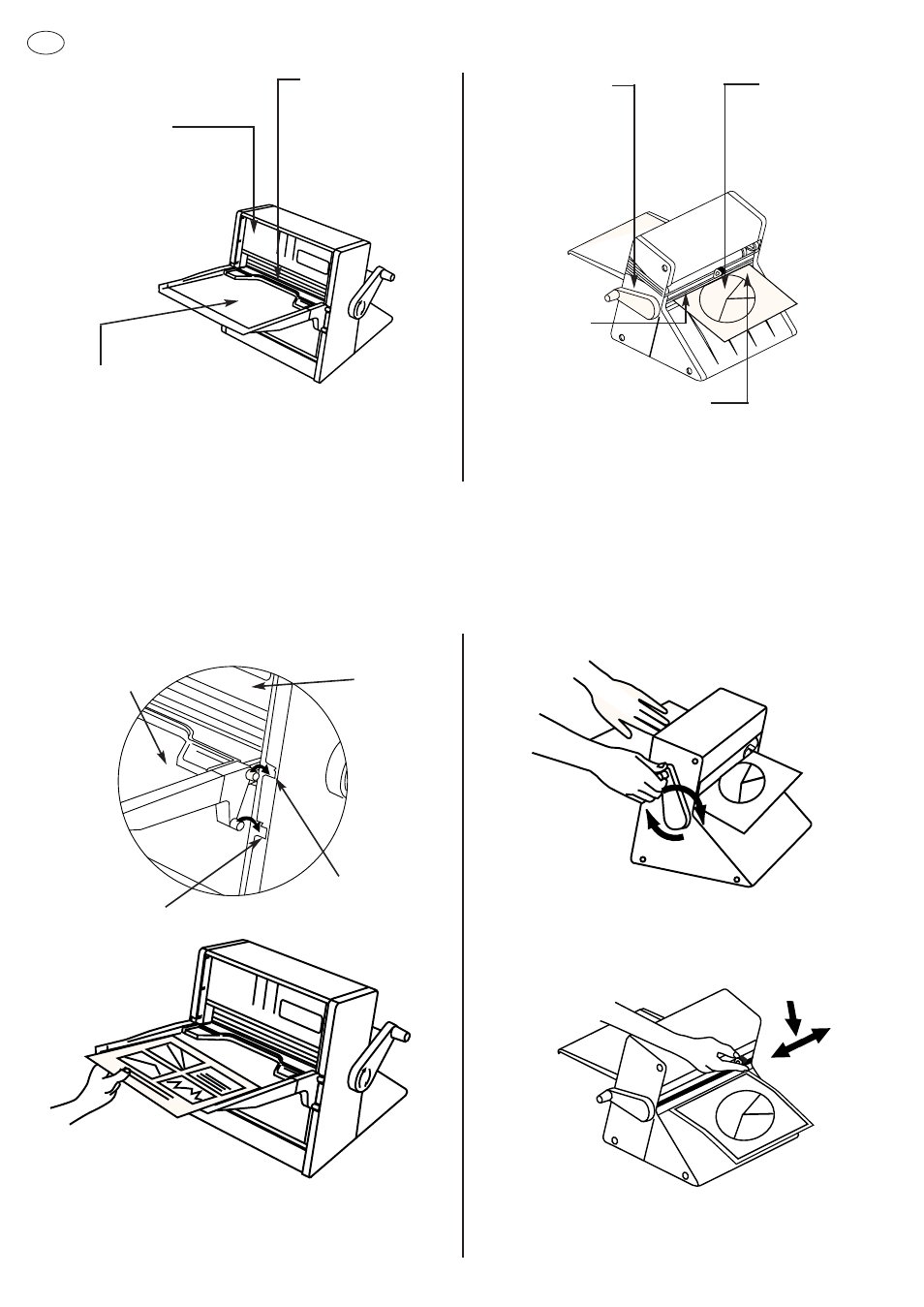 Parts and functions, Setting up | Xyron 850 User Manual | Page 2 / 4